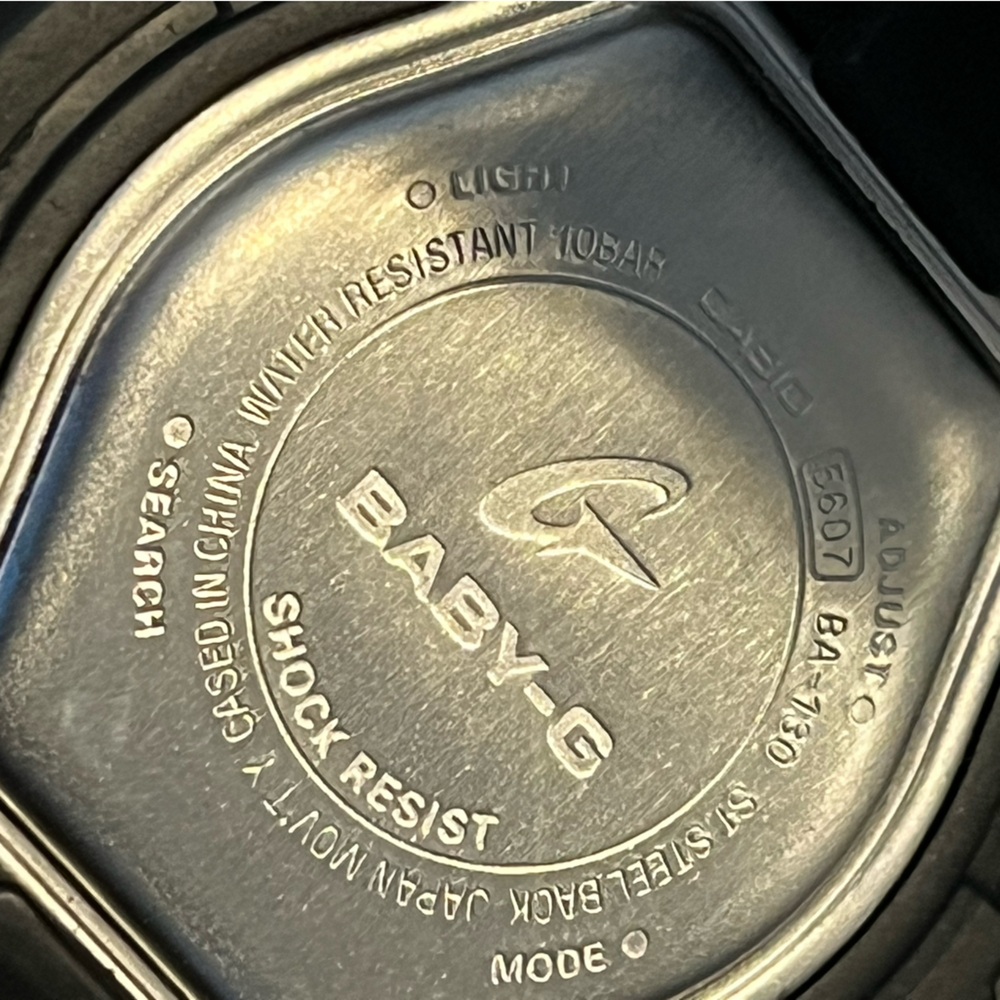 Casio Baby-G Silver and Black Watch - Picture 3 of 6